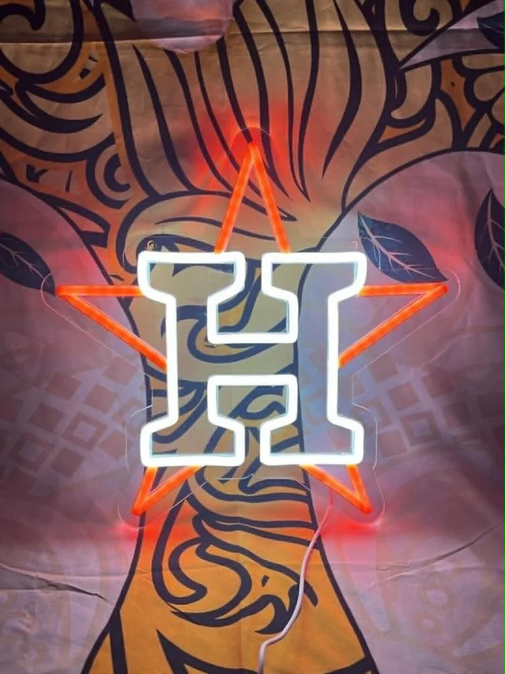 Houston Astros Neon LED Sign • New in Box • MLB Fan Light